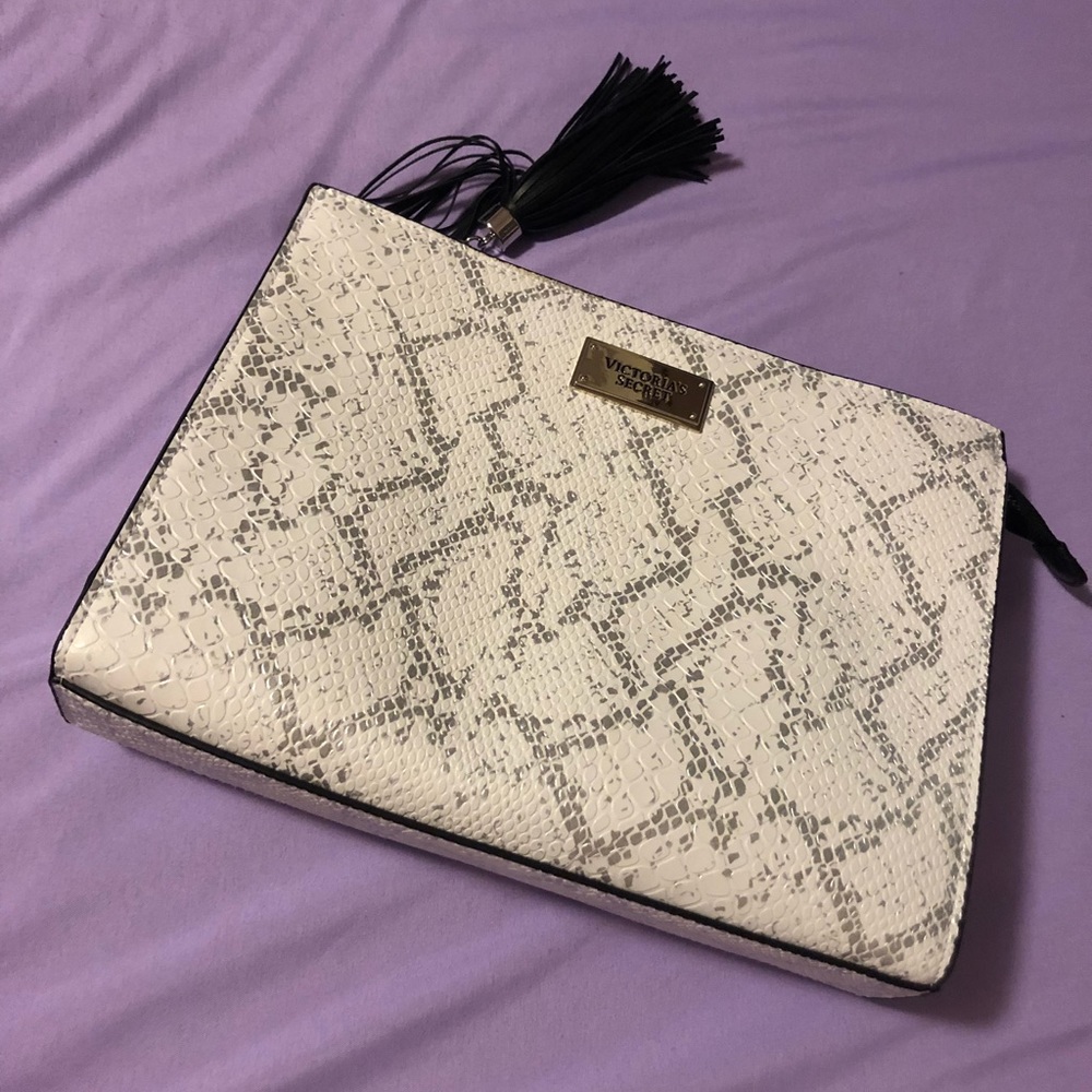 Victoria secret snakeskin makeup bag